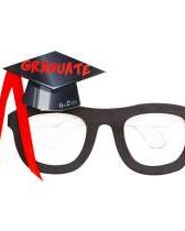 Occhiali-Graduate-laurea-coordinates-cordinati-rossi-cartone-plastica-nastrino-resistenti-grandi-piccoli-medi-in