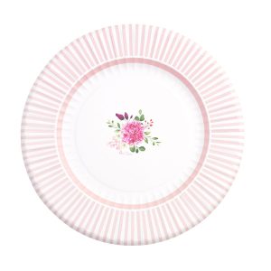 primavera-fiori-colori-carta-plastica-decorati-sotto-piatti-grandi