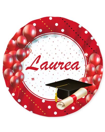 piatti-grandi-piccoli-sottopiatto-Graduate-laurea-coordinates-cordinati-rossi-cartone-plastica-nastrino-resistenti-grandi-piccoli-medi-in-prestige
