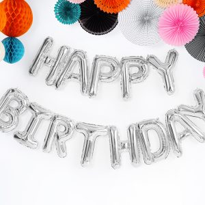 Happy-Birthday-argento-Happy-Birthday-rosa-gold-palloncino foil metallico happy birthday oro - decorazione compleanno - dimensioni 340x35 cm - festa - idee per feste - palloncino gigante - gonfiaggio con elio - lunga durata - conservazione - riutilizzo - elegante - raffinato - facile da usare - grande impatto visivo - feste originali - accessorio festa - design unico - happy birthday- FB6M-018-pianetacarta-lestelle