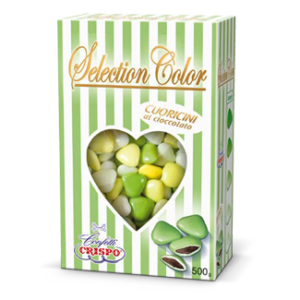 SelectionColor-Cuoricini-Mignon-Verde-confetti-al-cioccolato-fondente-verdi-crispo