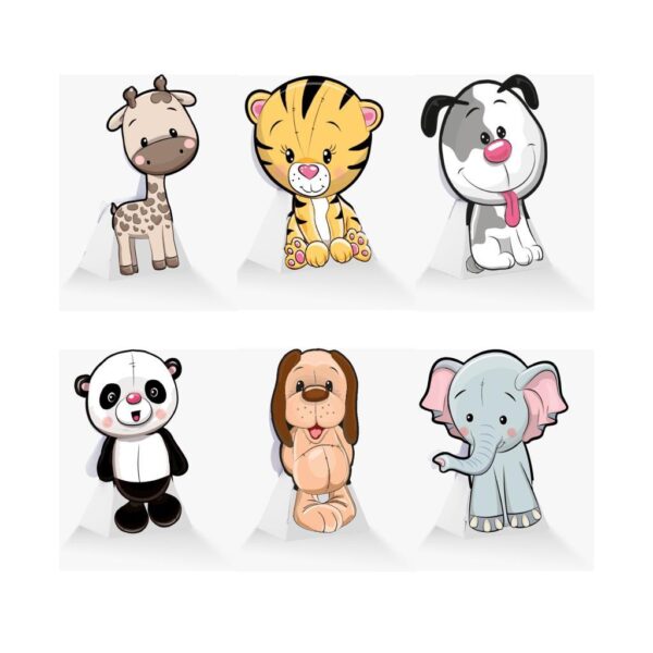 cuccioli-assortiti-primo-1-compleanno-giraffa-tigre-cane-panda-cagnolino-elefante-cuccioli-animali-le-stelle-pianeta-carta