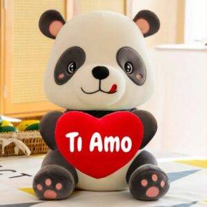 panda-cuore-VT298-peluche-cuscini-e-gadget-San Valentino - articoli-per-feste-Regali - Coppie - Amore - Festa - Romanticismo - Idee regalo - Matrimonio - Anniversario - Sorpresa - Cuore - Fiori - Serenata - Cenetta romantica - Decorazioni-piatti-sam-valentino-bicchieri-san-valentino-tovaglioli-san-valentino-pupazzi-san-valentino-gadget-san-valentino-pianeta-carta-le-stelle