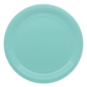 Ecolor-acqua-marina-piatti-piani-Ecolor-piatti-monouso-neri-in-pura-cellulosa-al-100-percento-biodegradabile-e-riciclabile-per-feste-ed-eventi-sostenibili.-Certificati-per-contatto-alimentare-pianetacarta-lestelle