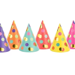 Cappelli-a-pois-compleanno-cappello-festeggiamenti-favore-regalo-personalizzato-su-misura-ricamato-adulto-giovane-bambino-colorato-divertente-design-unico-comodo-alta-qualità-regolabile-alla-moda-accessibile-all'ultima moda-CPP25-pianetacarta-lestelle