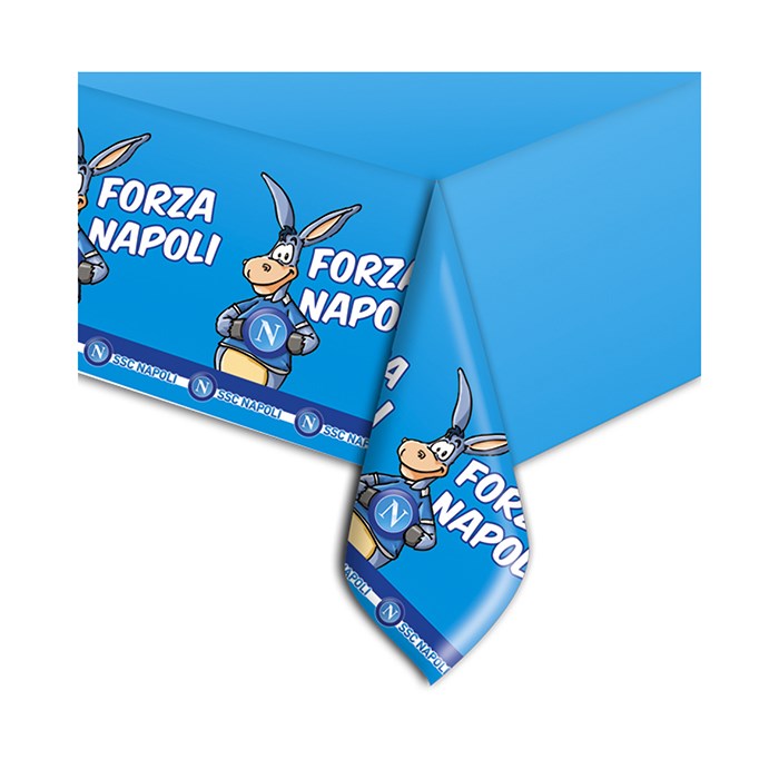 8 Piatti Ø 24 cm-Forza SSC Napoli-calcio-serie a-squadra-sostenitori-festa-compleanno-piatti-gadget-ufficiale-napoli-azzurri-campionato-napoli-pianetacarta-lestelle-66034