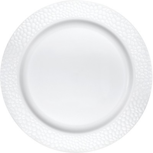 Bianco sottopiatto goffrato-Piatto plastica piccolo bianco bordo goffrato Pebble 10-piatti rigidi riutilizzabili - plastica lavabile - ecologici - convenienza - resistenza - leggerezza - catering - sostenibilità - praticità - qualità - durevolezza - evento all'aperto - picnic - feste - materiale di alta qualità - piatti di plastica - piatti rigidi - piatti lavabili - piatti riutilizzabili - impatto ambientale-pianetacarta-lestelle-8C347882