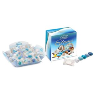 -buratti-Tenerezze-Sfumè-Azzurre, confetti-buratti, dolcezza, tentazioni, mandorle, cioccolato-bianco-al-latte, senza-glutine, morbidezza, dimensione-generosa, igiene, informazioni-complete, trasparenza, sapori-e-colori, vassoio, variabilità, ingredienti, aroma-vaniglia, frutta-a-guscio, arachidi, conservazione-pianeta carta - le stelle - mercatino antignano vomero-FUAZVAS