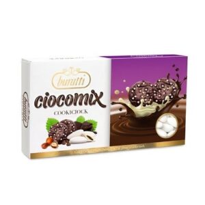 Ciocomix Bianchi Cioccolato-Confetti-Buratti-Ciocomix-CookieCiock-cioccolato-biscotto-nucleo-strato-evoluzione-dolce-morbido-scatola-layout-disponibilità-ingredienti-produzione-aggiornamenti-intolleranze-conservazione-glutine-pianeta carta - le stelle - mercatino antignano vomero-CXCK100