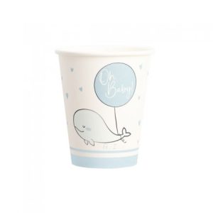 Oh Baby bicchieri, 8-bicchieri-250-cc-oh-baby-azzurro - nascita-64556-bicchieri nascita-pianetacarta-lestelle
