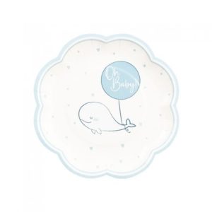 Oh Baby piatti, 8-piatti-oh-baby-azzurro - nascita-64555-bicchieri nascita-pianetacarta-lestelle