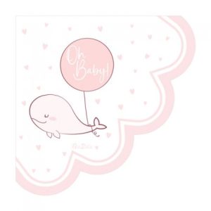 Oh Baby tovaglioli rosa, 16-tovaglioli-oh-baby-azzurro - nascita-64560-tovaglioli nascita-pianetacarta-lestelle