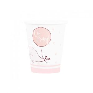 Oh Baby bicchieri rosa, 8-bicchieri-250-cc-oh-baby-azzurro - nascita-64559-bicchieri nascita-pianetacarta-lestelle
