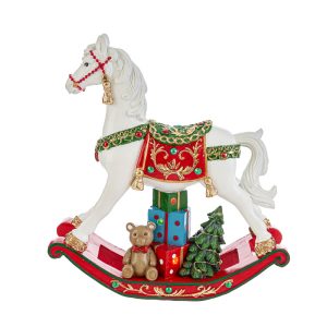 Cavalluccio Resina LED-babbo natale - cavalluccio natale - decorazione led - resina natalizia - statuetta babbo natale - personaggi natale - luci natale - decorazioni natalizie interne - statuetta luminosa - arredamento natalizio - natale 2024 - oggetti decorativi - statuetta resina - decorazione con luci - accessori natale - idee regalo natale - decorazioni casa - statuette natale - natale festivo - Pianeta Carta-37060
