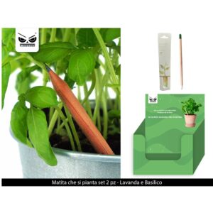 Matita lavanda e basilico -matita piantabile - matita ecologica - matita biodegradabile - matita con semi - set matite ecosostenibili - matita che si pianta - regalo ecologico originale - cancelleria eco-friendly - matita in legno con semi - matita ecosostenibile regalo - matita con semi di lavanda - matita con semi di basilico - gadget ecologico innovativo - matita sostenibile - idea regalo eco - accessori green cancelleria - matita eco per ufficio - matita piantabile con erbe aromatiche - cancelleria naturale - matita compostabile - pianeta carta - le stelle bomboniere - ST7431