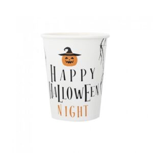 bicchieri halloween - bicchieri in vetro - bicchieri decorati - set bicchieri - bicchieri per feste - bicchieri 250cc - bicchieri spettrali - bicchieri a tema - accessori halloween - bicchieri per party - bicchieri per tavola - decorazioni halloween - idee regalo halloween - party halloween - bicchieri in offerta - bicchieri originali - bicchieri online - bicchieri casa - articoli per la tavola - stoviglie halloween - Codice Prodotto: 64663 - Pianeta Carta - Le Stelle Bomboniere - 8-bicchieri-250-cc-halloween-night